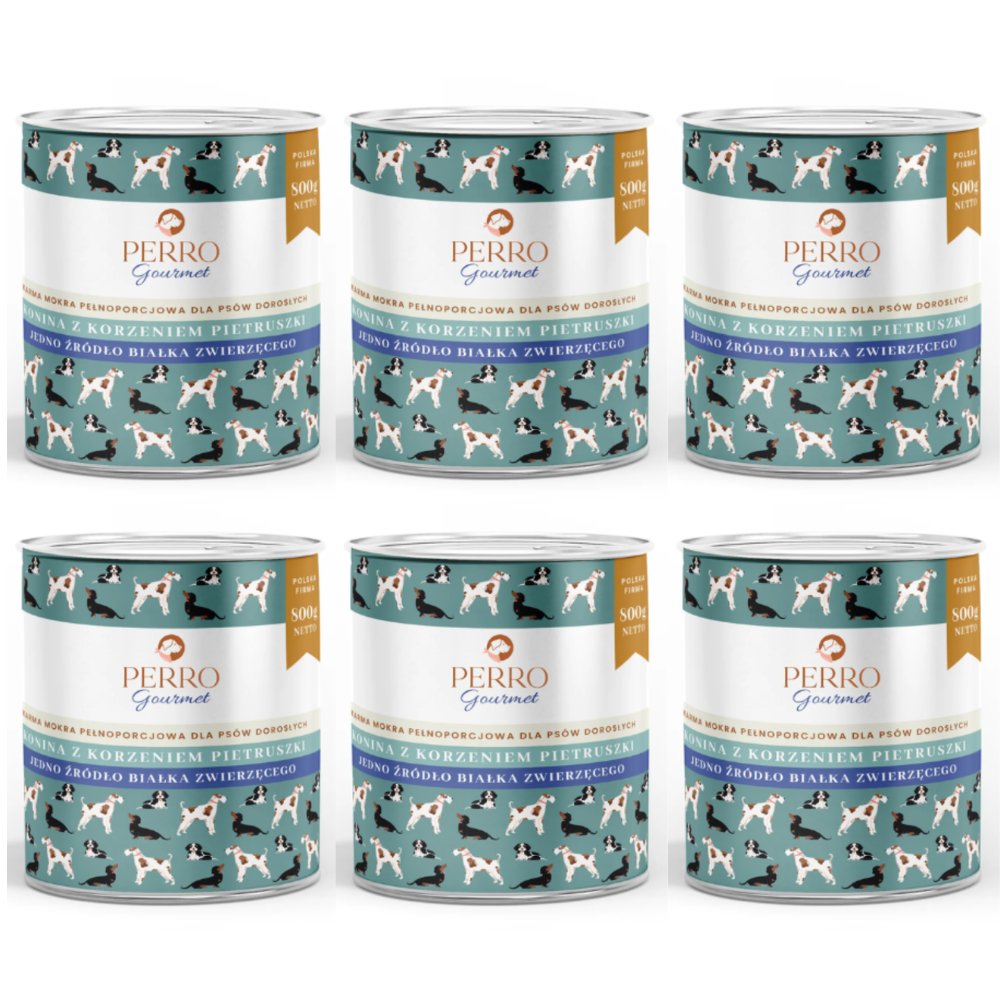 Perro Gourmet konina adult 800 g × 6