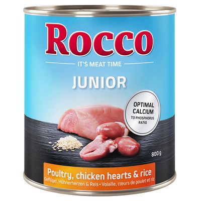 Rocco drób, kurczak junior 800 g × 12