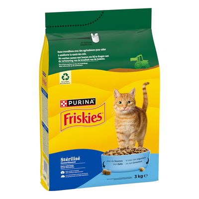 Purina Friskies Sterilised tuńczyk, łosoś adult 3 kg