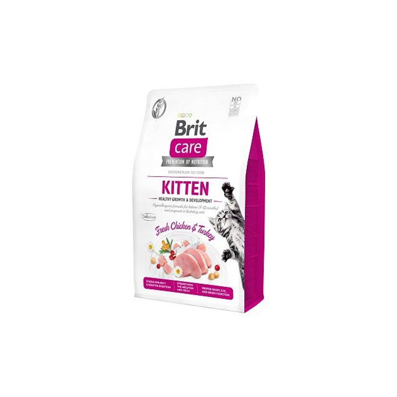 Brit Care indyk, kurczak kitten 7 kg × 2