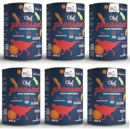 Syta Micha Chef bażant adult 400 g × 6