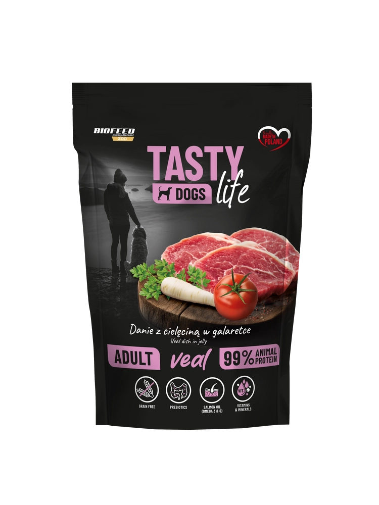 BioFeed Tasty Dogs Life cielęcina adult 150 g