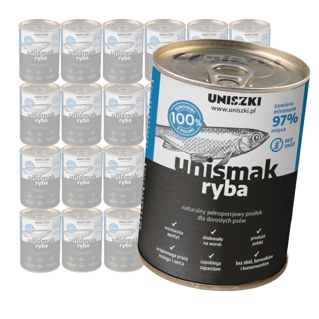 Uniszki Unismak ryba adult 400 g × 24