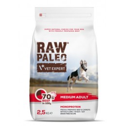 VetExpert Raw Paleo wołowina adult średnie rasy 2,5 kg