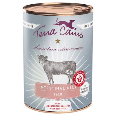 Terra Canis Alimentum Veterinarium Intestinal cielęcina 400 g × 12