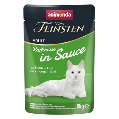 Animonda Vom Feinsten kaczka, kurczak w sosie adult 85 g × 24