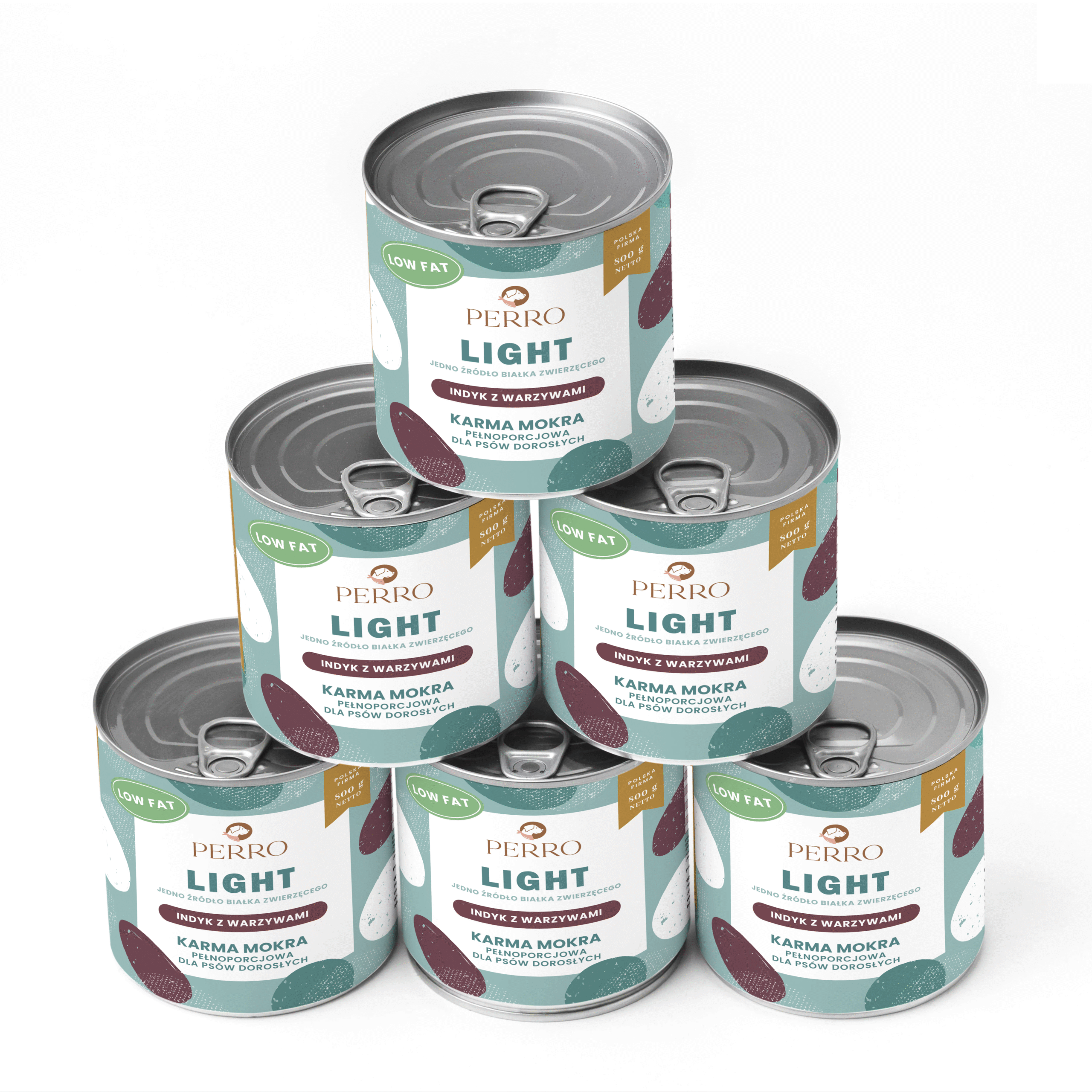 Perro LIGHT indyk adult 800 g × 6
