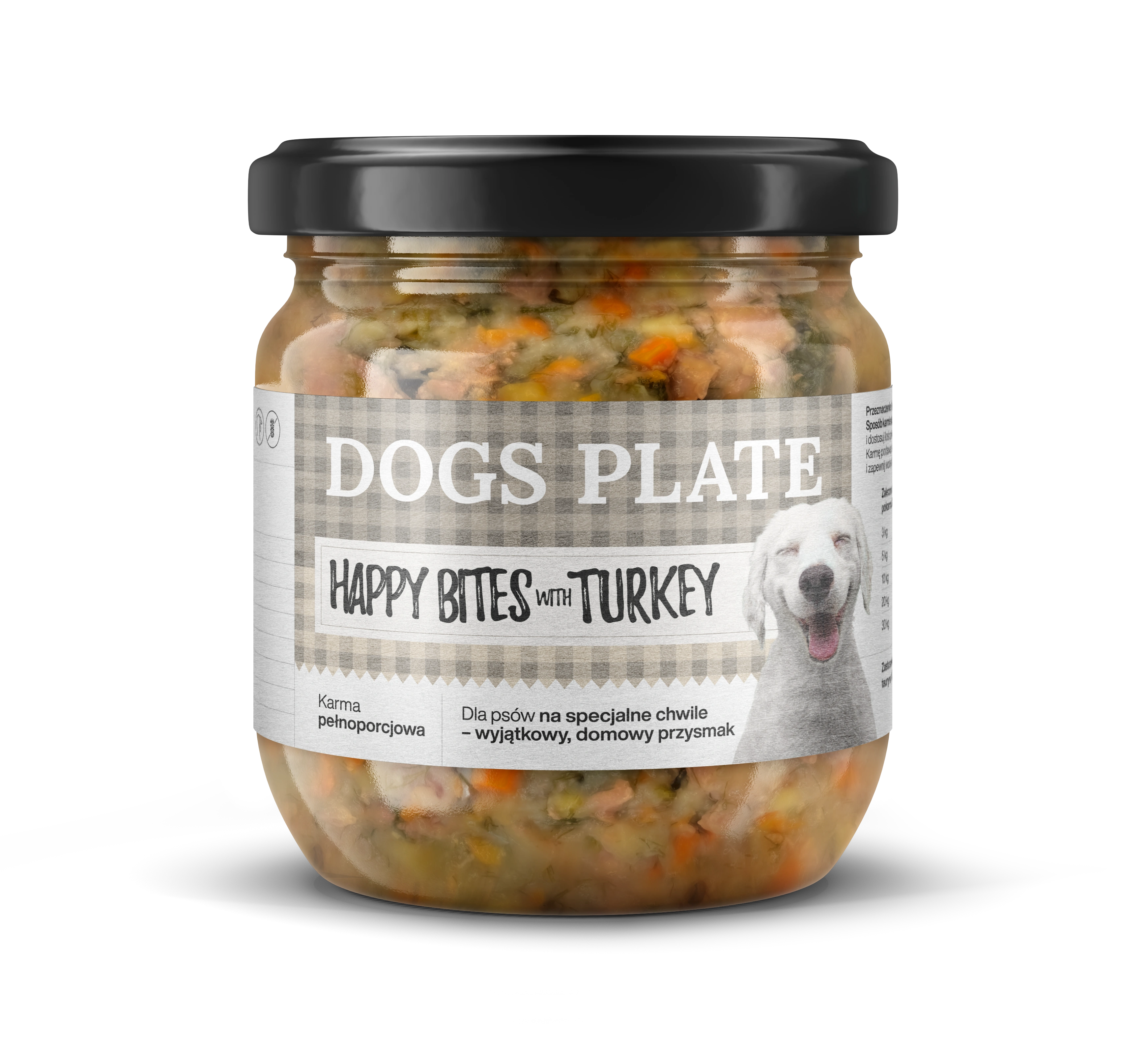 Dogs Plate Happy Bites indyk 380 g