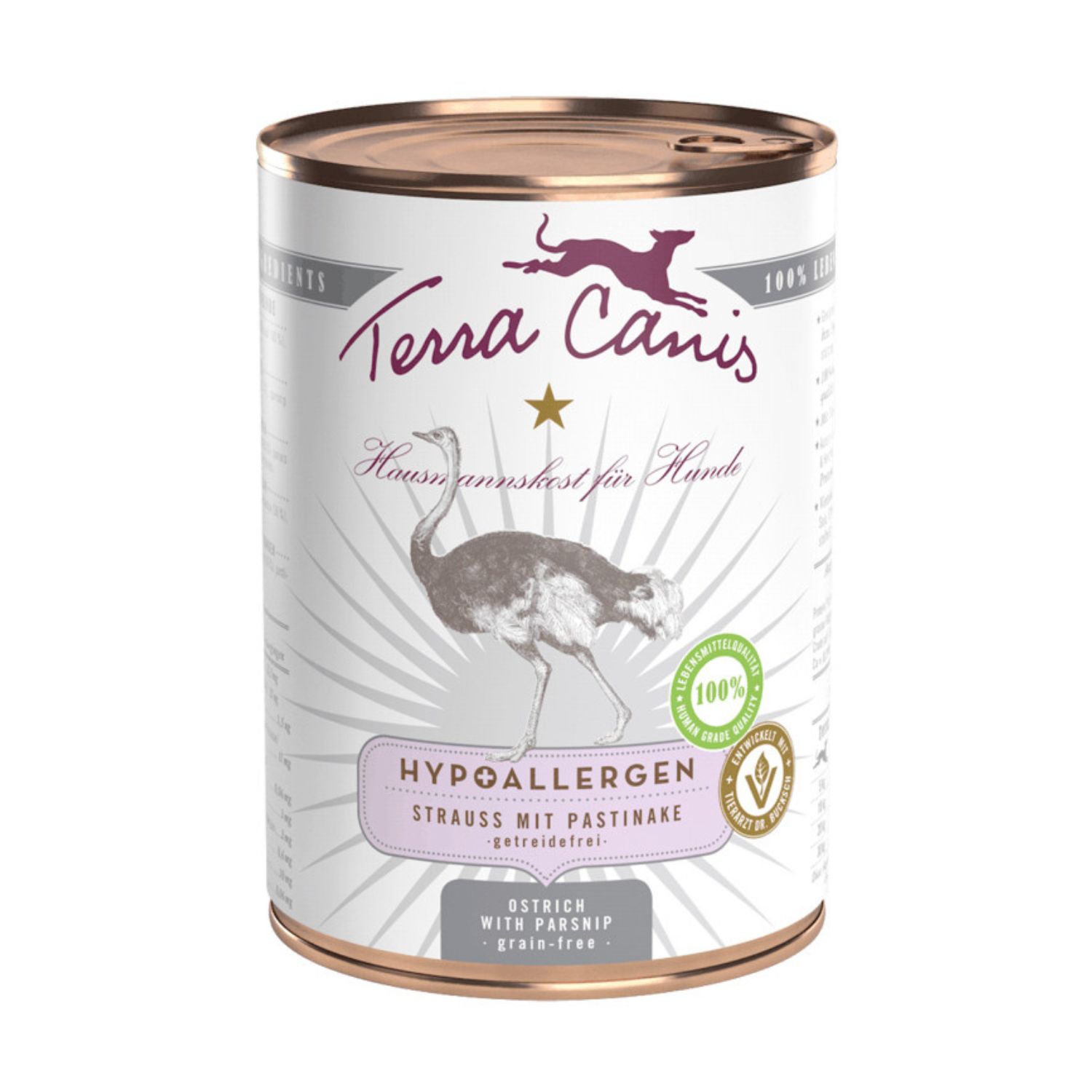 Terra Canis Hypoallergenic struś 400 g