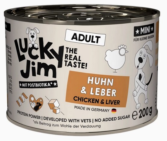 Lucky Jim Classic kurczak, wątróbka adult małe rasy 200 g