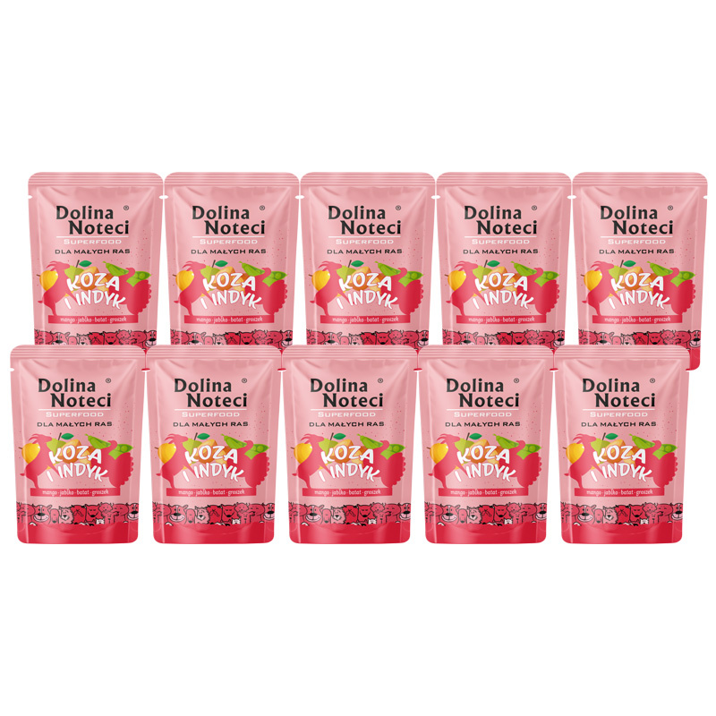 Dolina Noteci Superfood indyk, koza adult małe rasy 100 g × 10