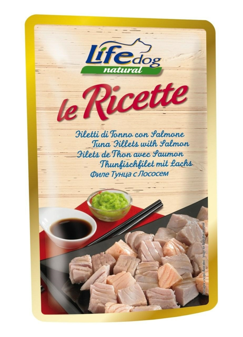 Life Dog Le Ricette tuńczyk, łosoś 95 g