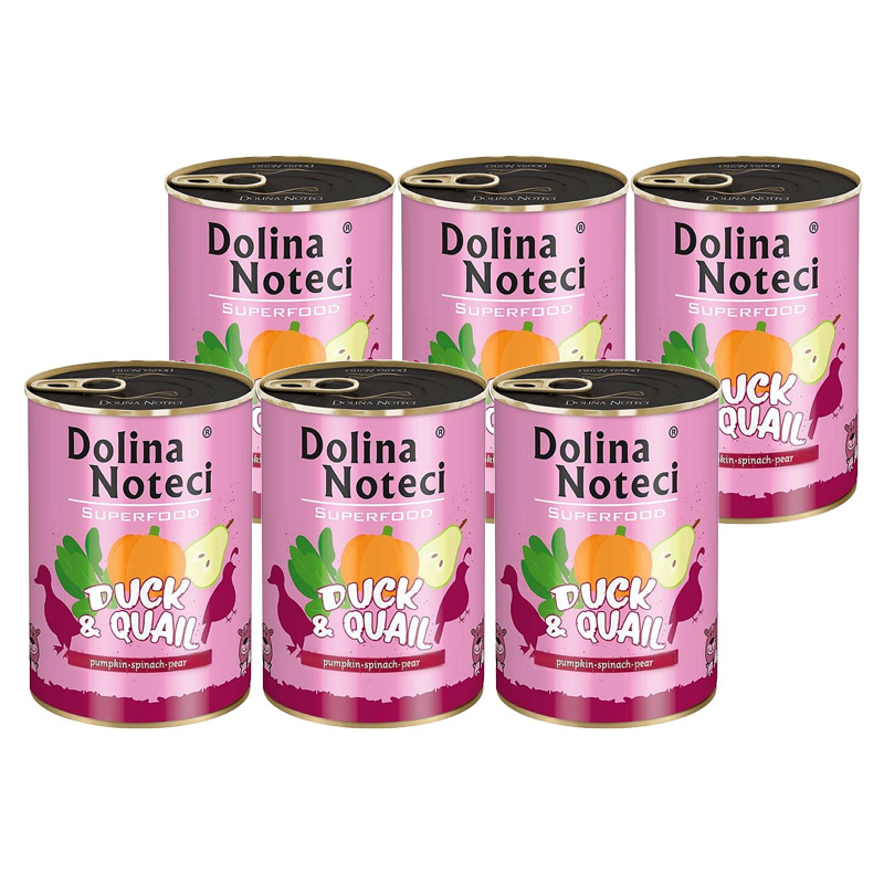 Dolina Noteci Superfood kaczka, przepiórka 400 g × 6
