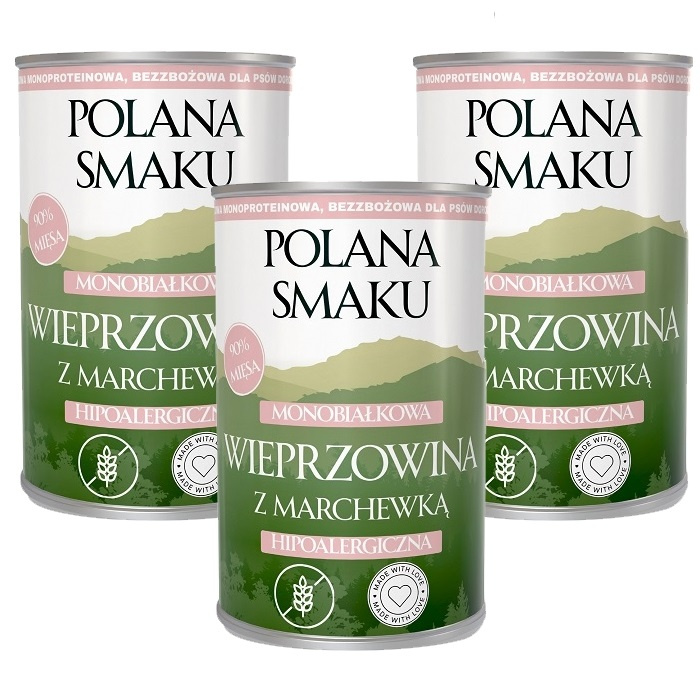 Polana Smaku wieprzowina adult 400 g × 3