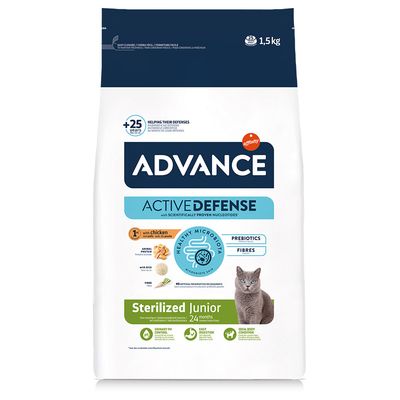 Advance ActiveDefense Sterilised kurczak kitten 1,5 kg