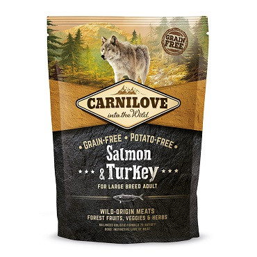Carnilove łosoś, indyk adult duże rasy 1,5 kg