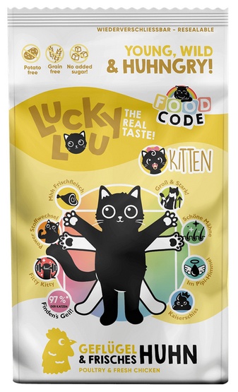 Lucky Lou Food Code drób, kurczak kitten 1,7 kg