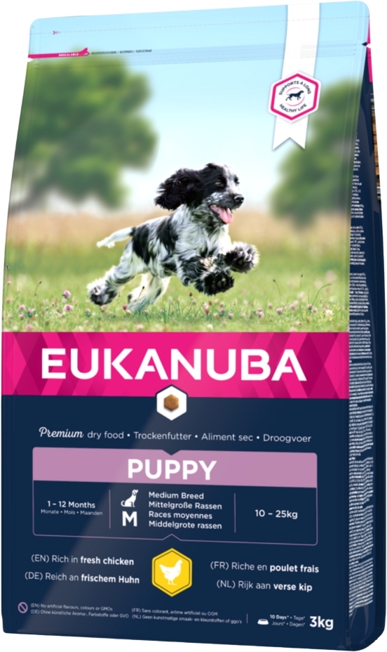 Eukanuba Life Care kurczak puppy średnie rasy 3 kg