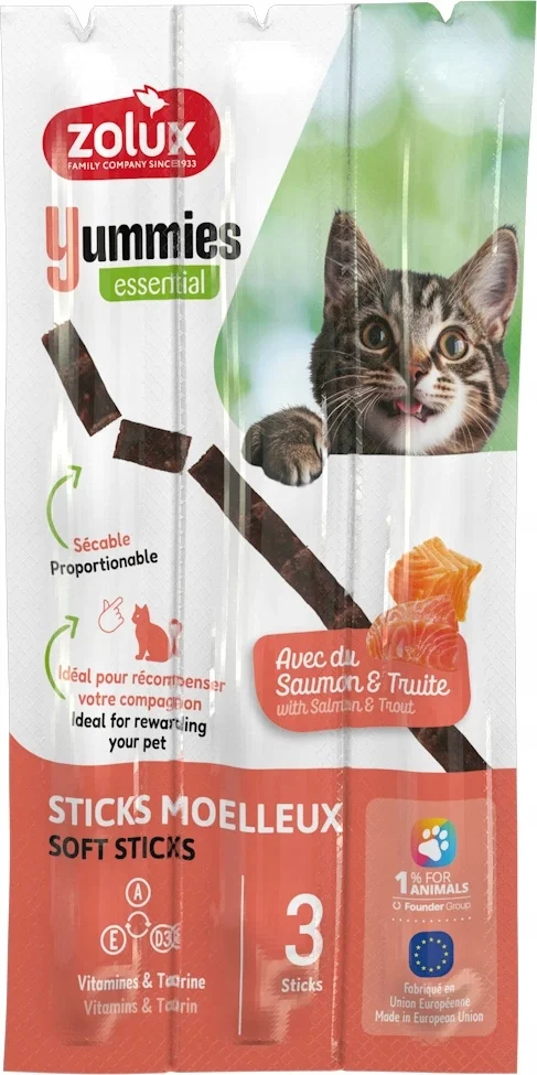 Zolux Yummies pstrąg, łosoś 5 g × 3