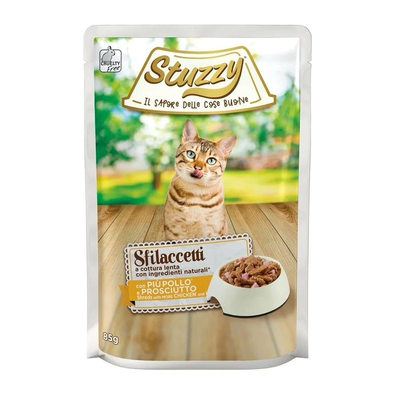Stuzzy Shreds kurczak, szynka kawałki 85 g