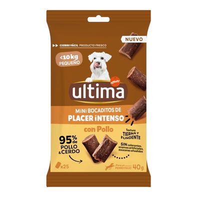 Ultima Mini Snack kurczak małe rasy 40 g × 3