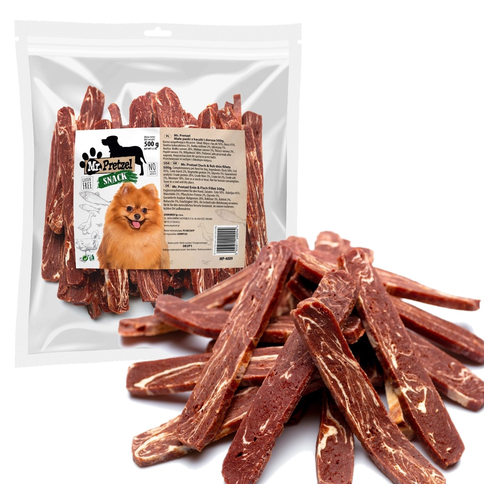 Mr. Pretzel kaczka, dorsz 500 g