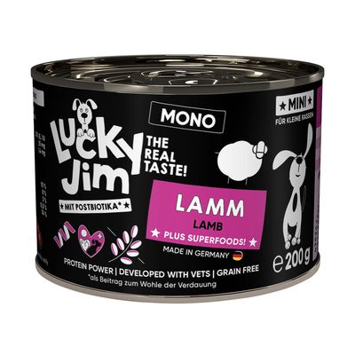 Lucky Jim MINI Mono jagnięcina adult małe rasy 200 g × 24