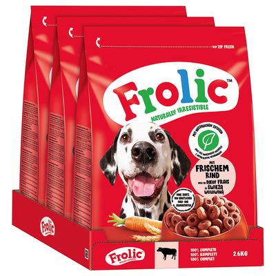 Frolic Naturally Irresistible wołowina adult 2.6 kg × 3
