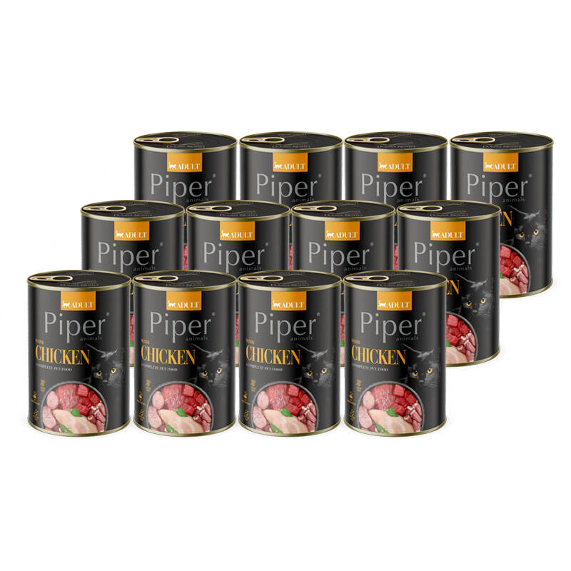 Piper Animals kurczak adult 400 g × 12