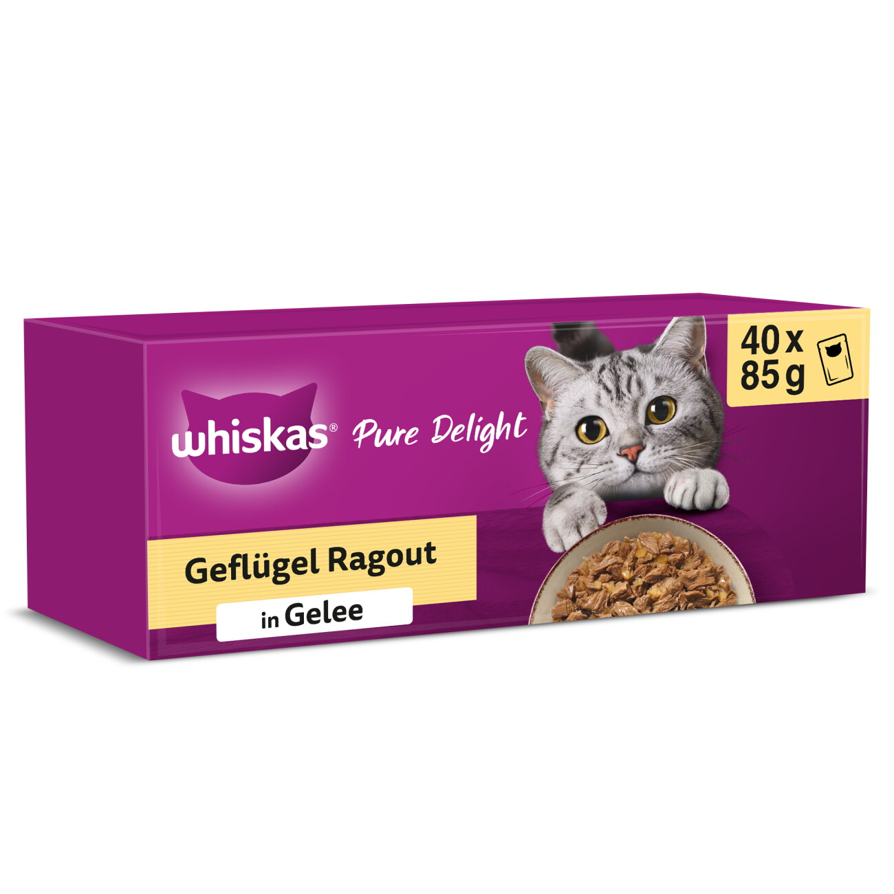 Whiskas Pure Delight drób w galaretce adult 85 g × 40