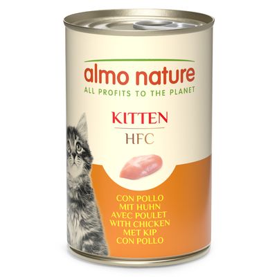Almo Nature Classic Sensitive kurczak w bulionie kitten 140 g × 12