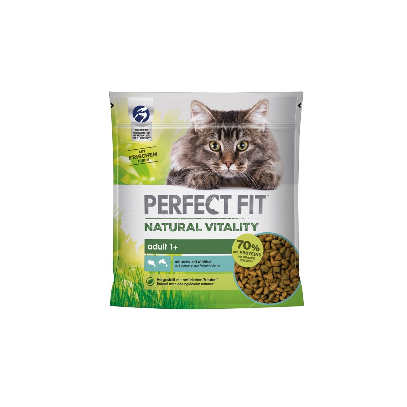 Perfect Fit Natural Vitality łosoś, ryba biała adult 650 g