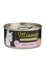 Miamor Feine Filets Naturell kurczak, szynka kawałki 80 g