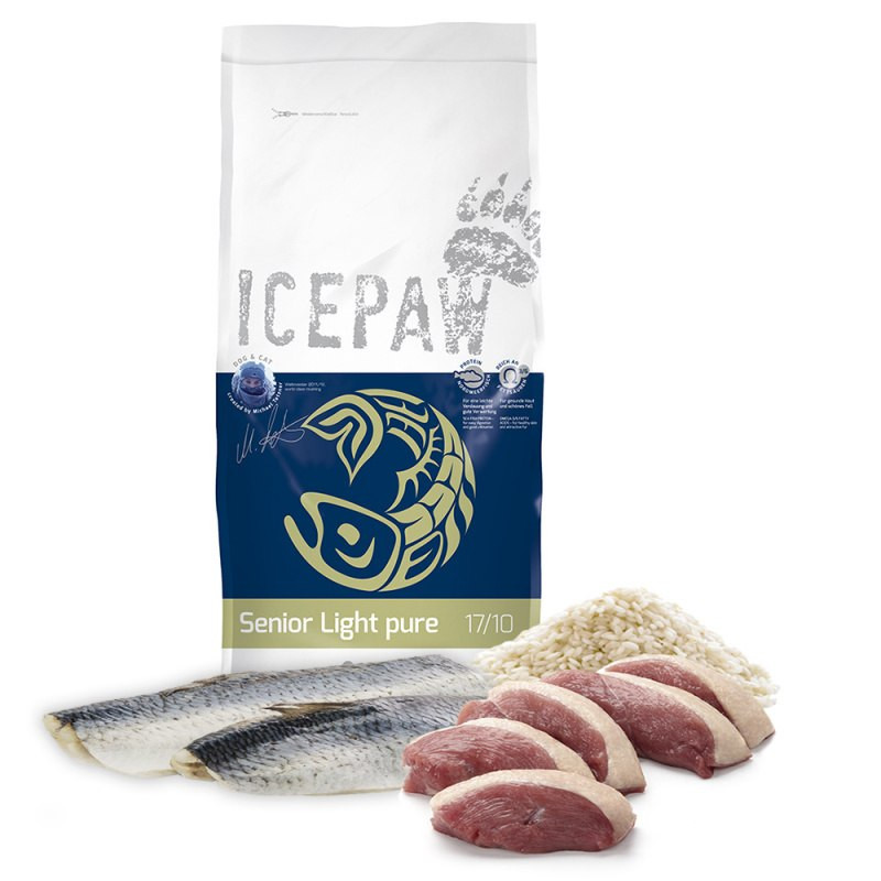 ICEPAW Senior Light Pure drób, śledź senior 15 kg
