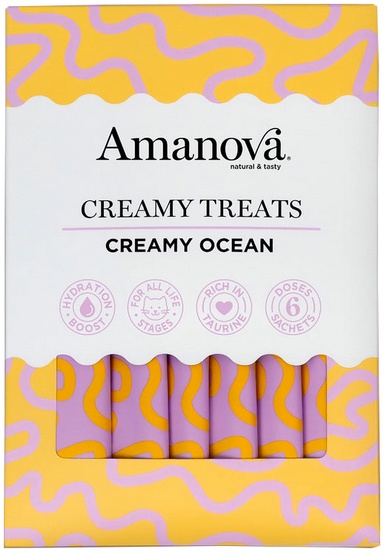 Amanova Creamy Treats tuńczyk 15 g × 6