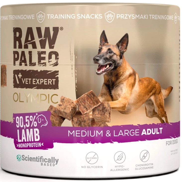VetExpert Raw Paleo Olympic jagnięcina adult średnie i duże rasy 90 g