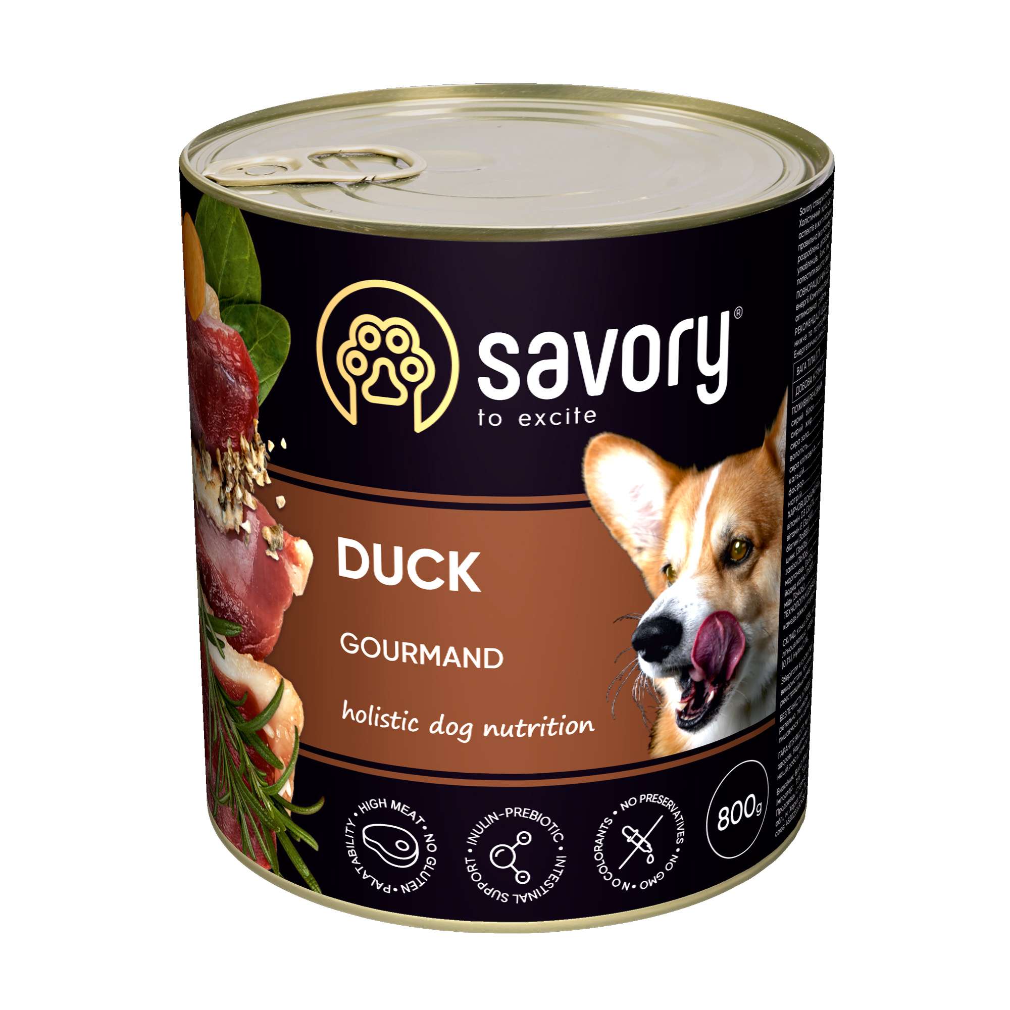 Savory kaczka adult 800 g × 3