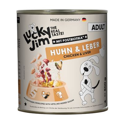 Lucky Jim kurczak, wątróbka adult 800 g × 6