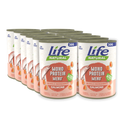 Life Dog Natural Monoprotein łosoś 400 g × 12