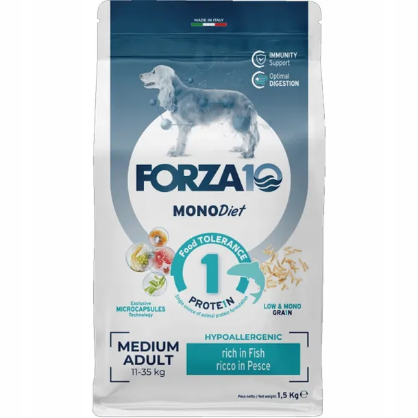 Forza10 ryba z ryżem adult średnie rasy 1,5 kg