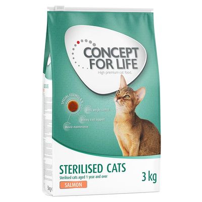 Concept for Life Sterilised Cats łosoś adult 3 kg