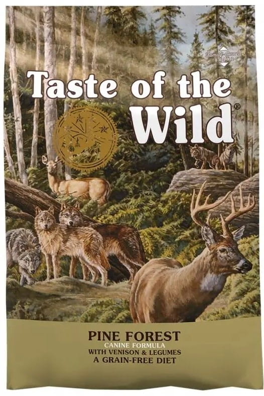Taste of the Wild Pine Forest jagnięcina, jeleń, ryba 12,2 kg × 2