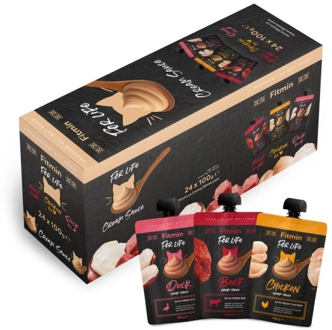 Fitmin For Life mix smaków w sosie 100 g × 24