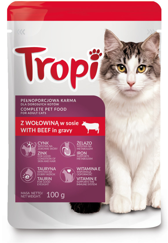 Tropi wołowina w sosie adult 100 g