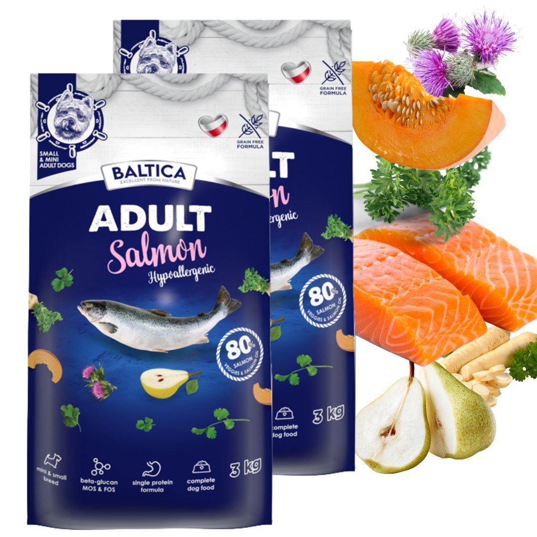 Baltica łosoś adult małe rasy 3 kg × 2