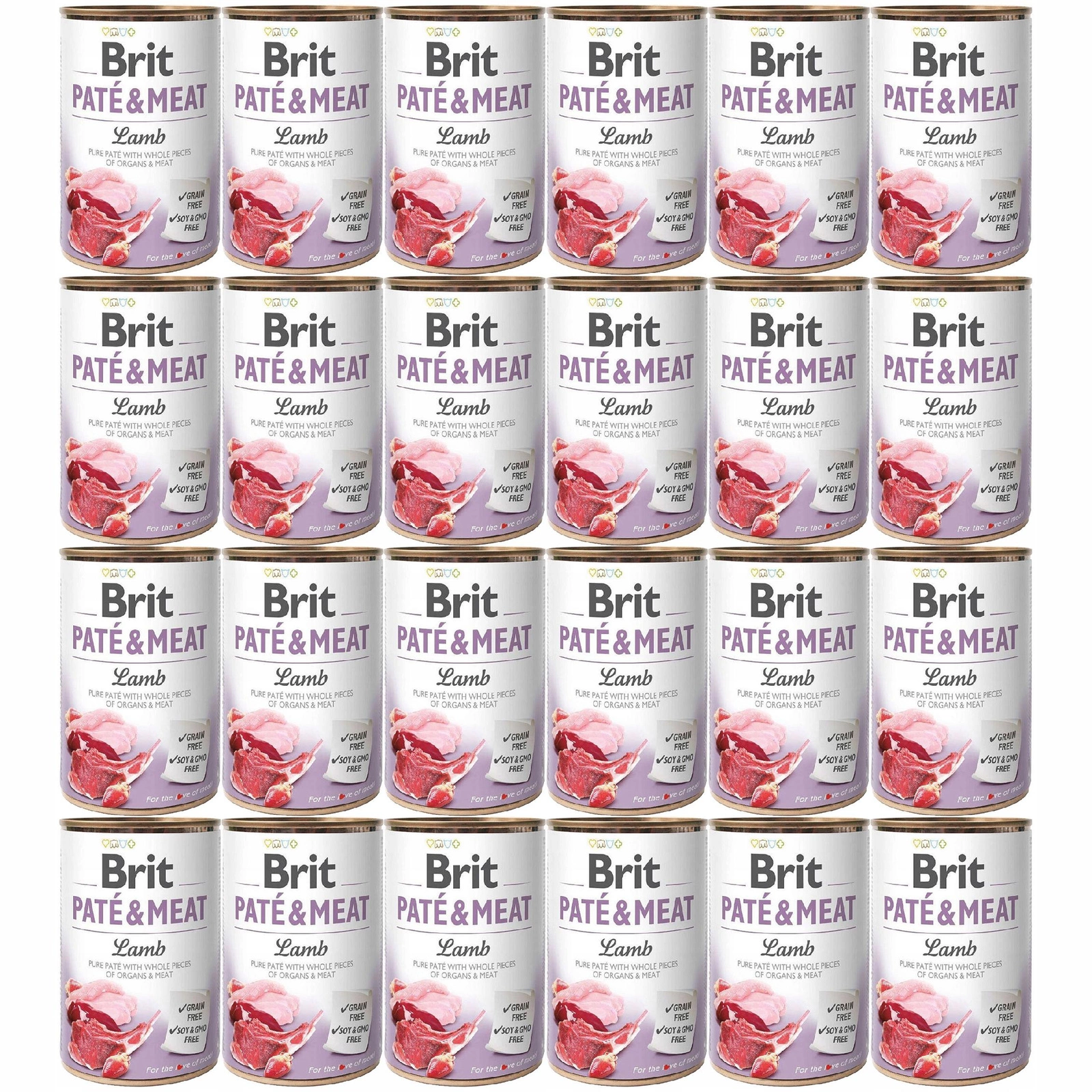 Brit Pate & Meat jagnięcina adult 400 g × 24