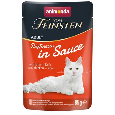 Animonda Vom Feinsten cielęcina, kurczak w sosie adult 85 g × 24