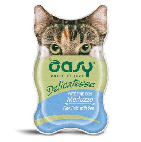 Oasy Delicatesse dorsz pasztet adult 85 g