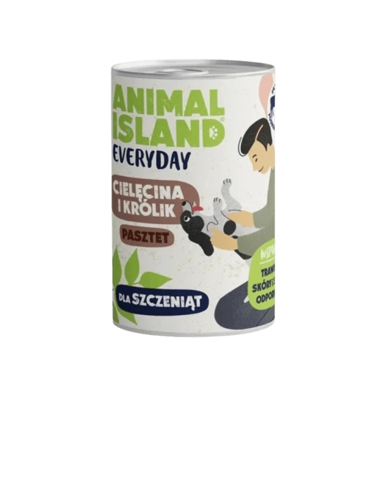 Animal Island Everyday cielęcina, królik junior 400 g