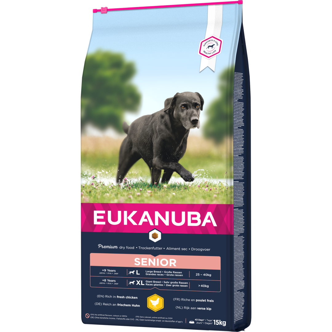 Eukanuba Premium Nutrition kurczak senior duże rasy 15 kg